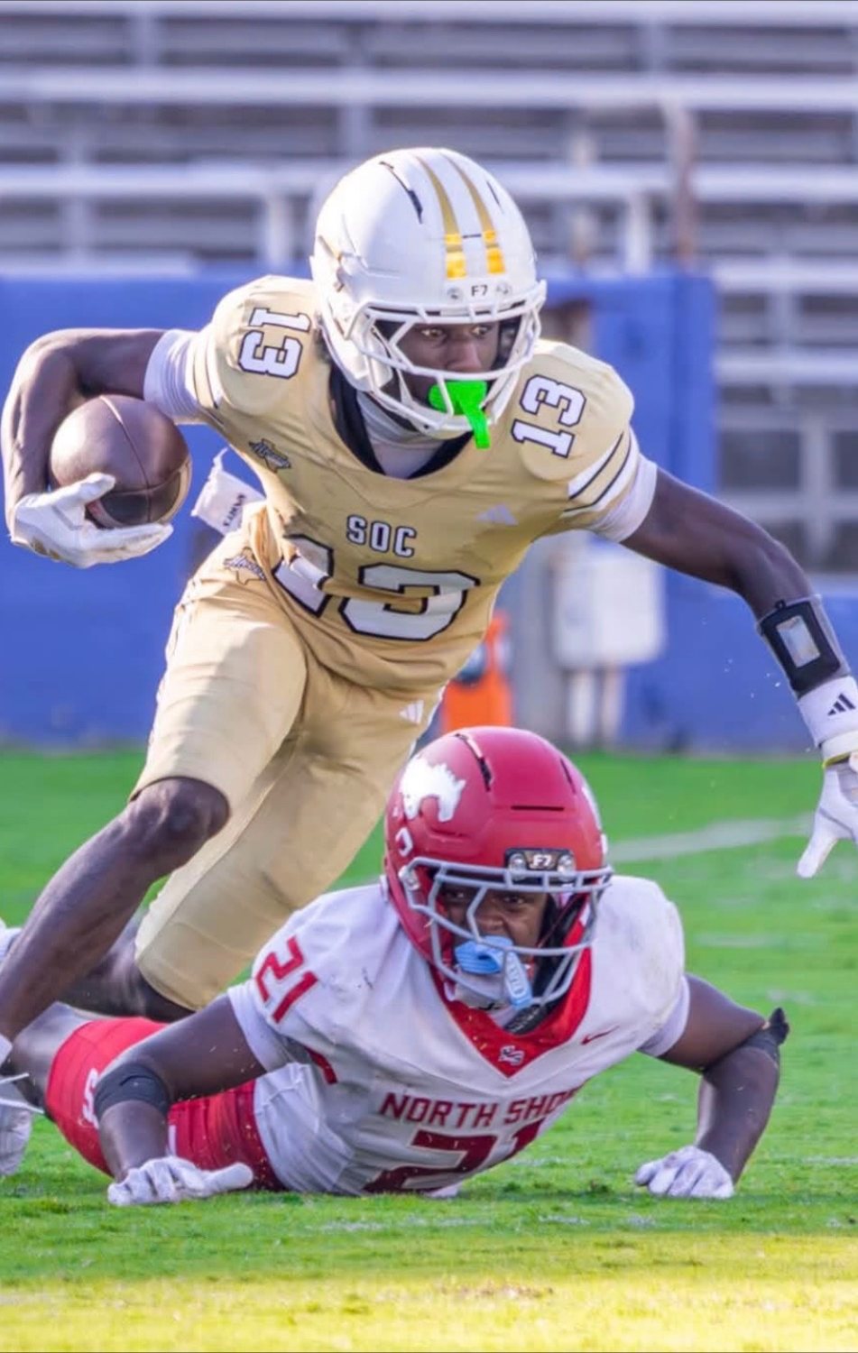DigiWrist in play on the football field