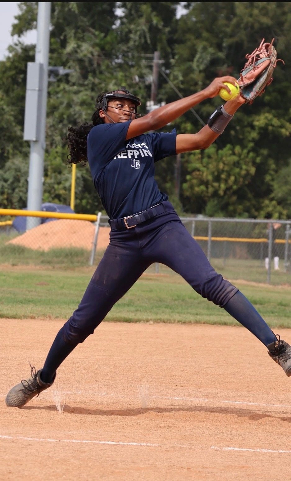 DigiWrist in play on the softball diamond