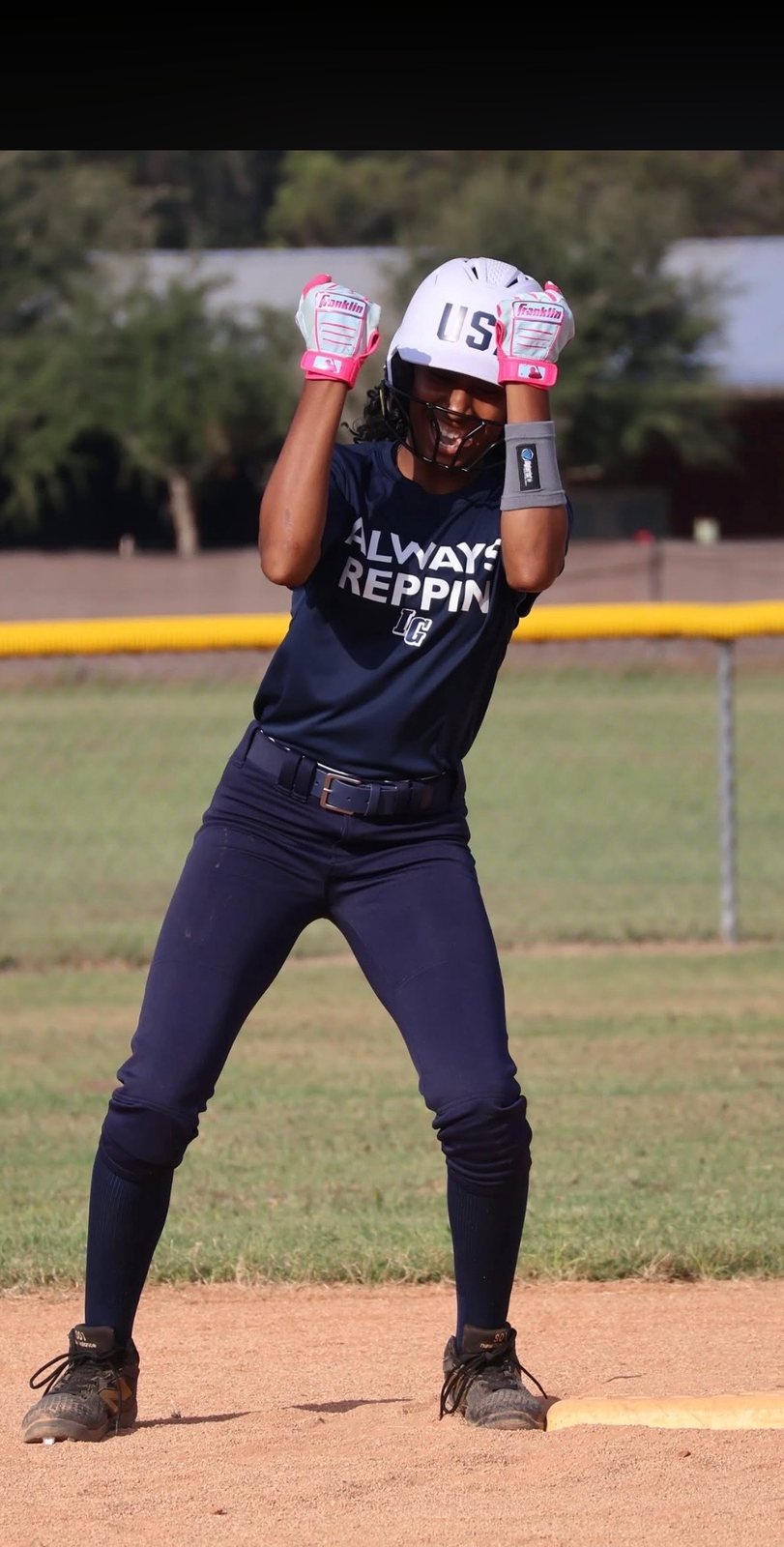 DigiWrist in play on the softball diamond